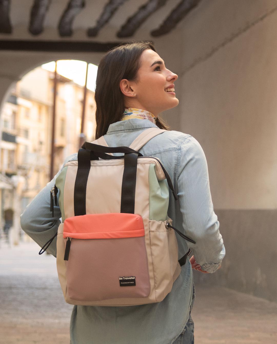 Bolso Mochila Impermeable Mochila PequeÃ±a Antirrobo Mujer Mochila